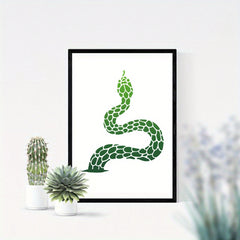1 Set PET Snake Stencils 300x300mm with Art Paint Brushes