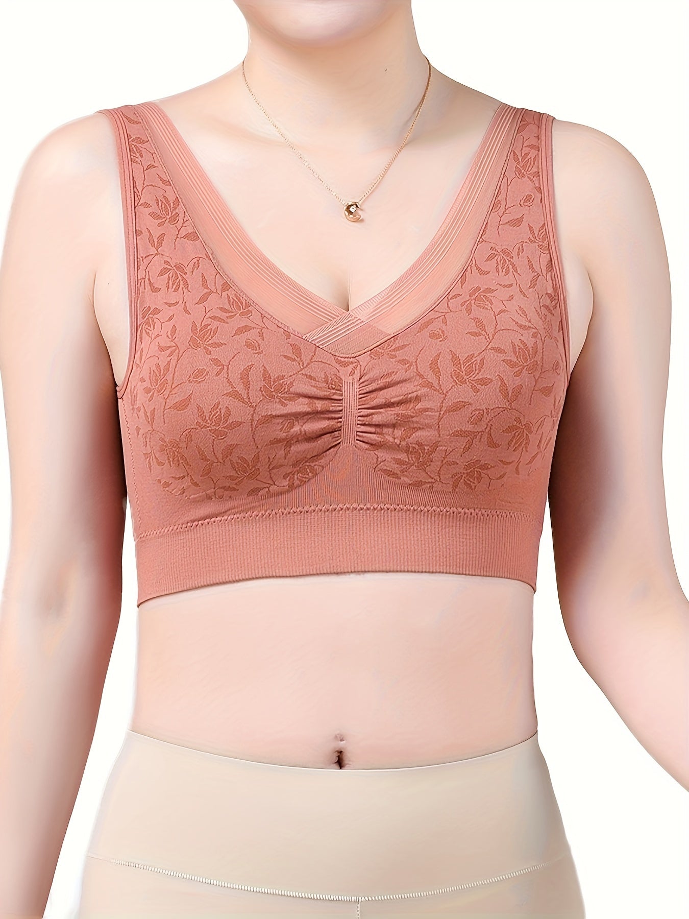 Lace Wireless Bra for Full Coverage