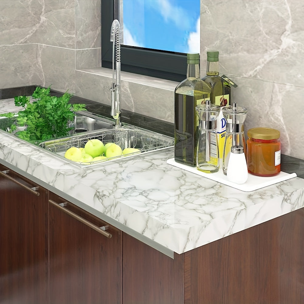 Marble Wallpaper Self-Adhesive Waterproof for Kitchen Living Room Bedroom