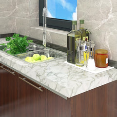 Marble Wallpaper Self-Adhesive Waterproof for Kitchen Living Room Bedroom