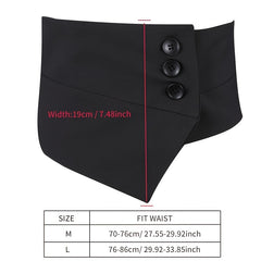 Wide Elastic Suit Girdle Women's Vintage Dress Belt