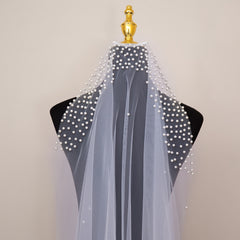 Bridal Wedding Veil Trailing Edge Layers Hook Attachment
