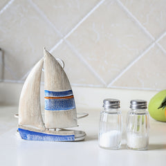 Sailboat Seasoning Bottle Holder & Pepper Bottle Storage Iron Organizer