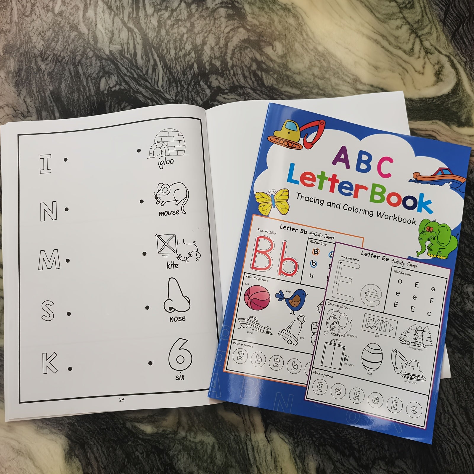 YUYNLEP Alphabet Workbook Tracing & Coloring Activities
