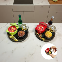 Miniature Food Set for Dollhouse Decoration