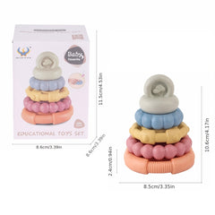 Soft Stack Blocks Ring Stacking Toys for Babies Non Toxic Plastic
