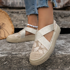 Women's Cut out Mesh Slip On Shoes Lightweight