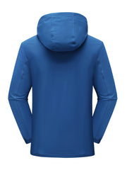 Men's Hooded Windbreaker Jacket for Autumn Winter