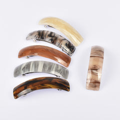 Water Pattern Acrylic Hair Clip Barrette Vintage Strong Hold Hairpin