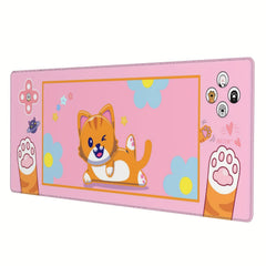 Pink Strawberry Milk Gaming Mouse Pad XL Large Extended Mousepad