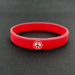 World Peace Silicone Bracelet Sporty Rubber Wristband