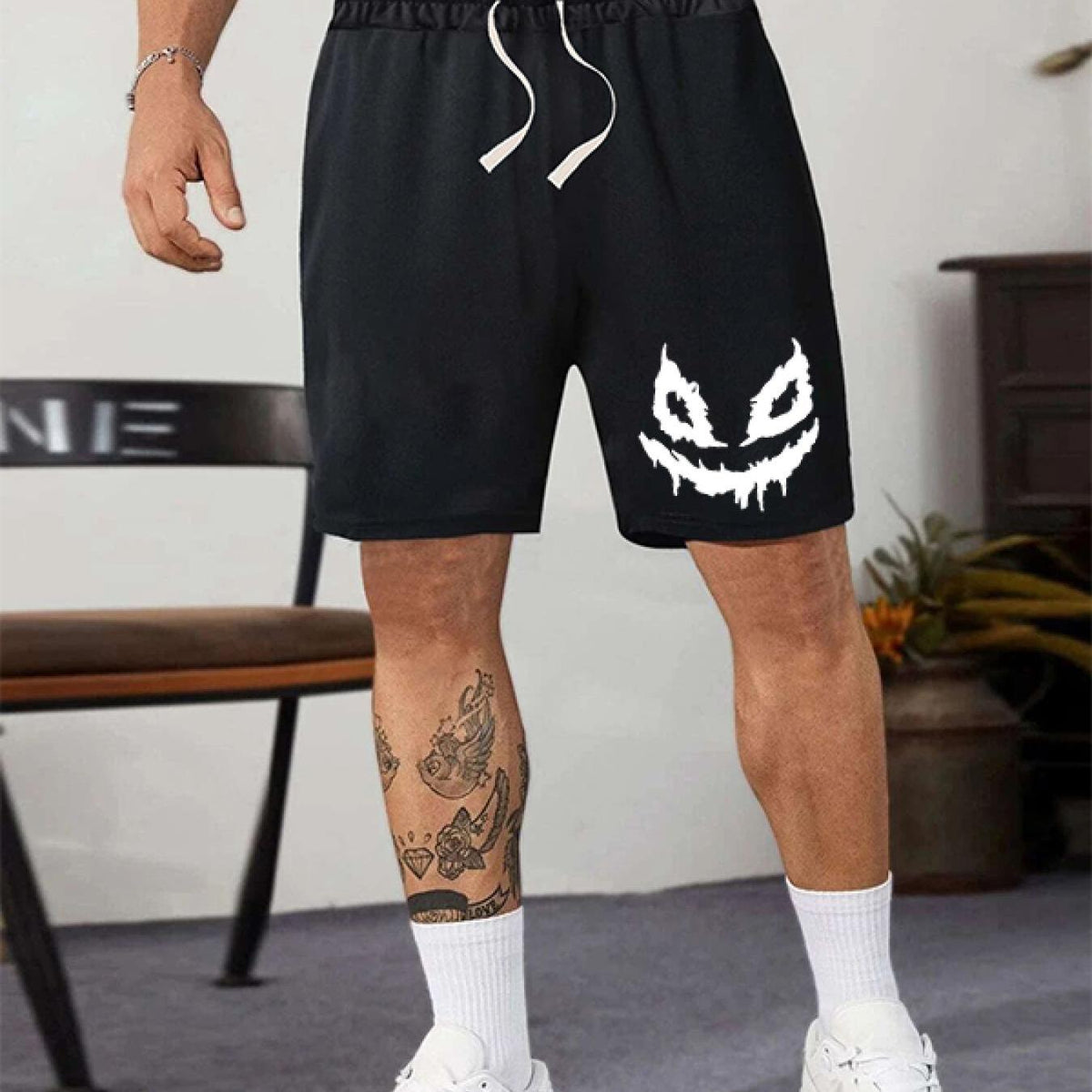 Men's Comfy Drawstring Shorts Solid Stretch Elastic Waist Summer