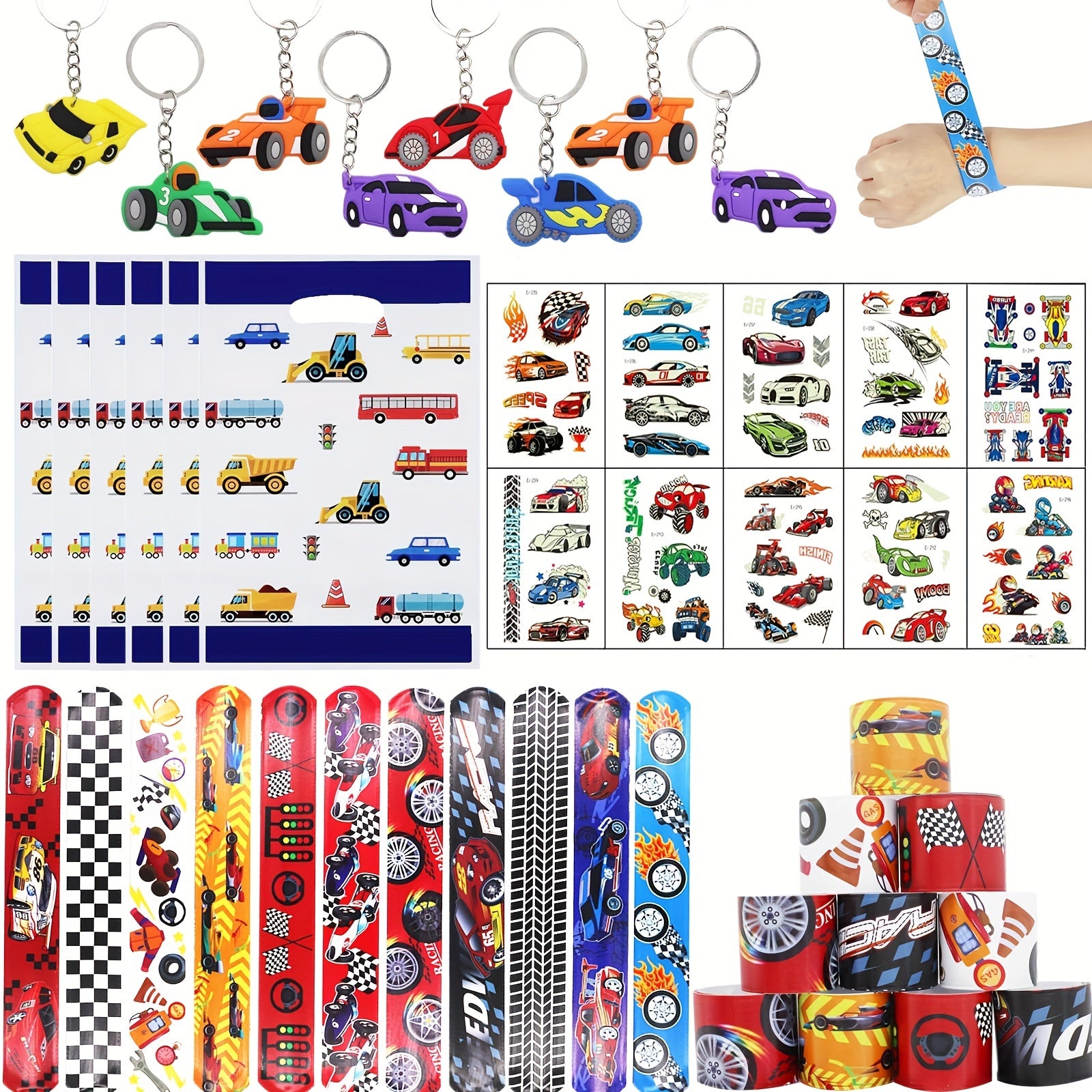 42pcs Racing Car Theme Toys Pack for Birthday Party Favors