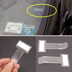 Car Parking Ticket Permit Holder Clip Sticker For Windscreen Window