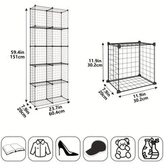 DIY Assembled Storage Rack Vertical Bookcase for Living Room Study Office