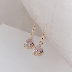 Zircon Flower Drop Earrings for Women