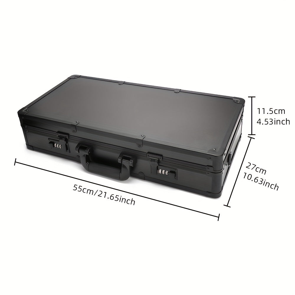Hairdressing Tool Storage Box Aluminum Carrying Case Makeup Organizer