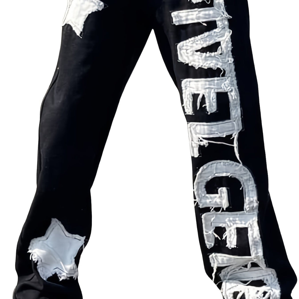 Y2K Loose Fit Patchwork Jeans Men's Street Style Denim Pants
