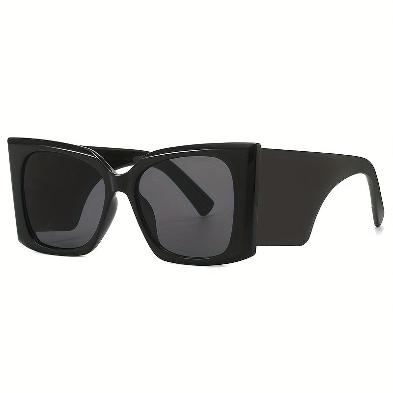 Men's Large Frame Sunglasses Street Photography Holiday Party Glasses Bag