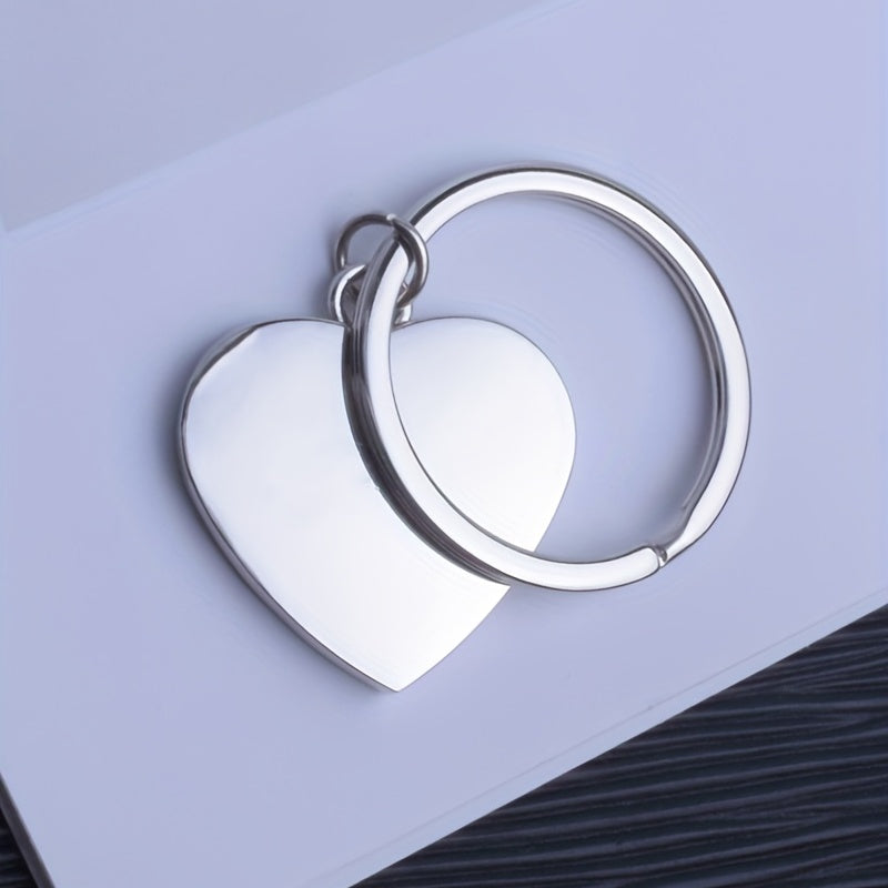 Heart Keychain Rhinestone Metal Key Ring Bag Charm Gift for Women Girls