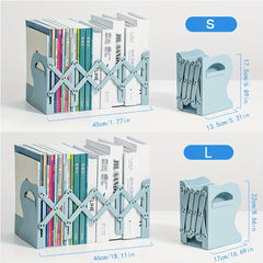 Retractable Book Stand With Pen Holder Desktop Book Storage Rack