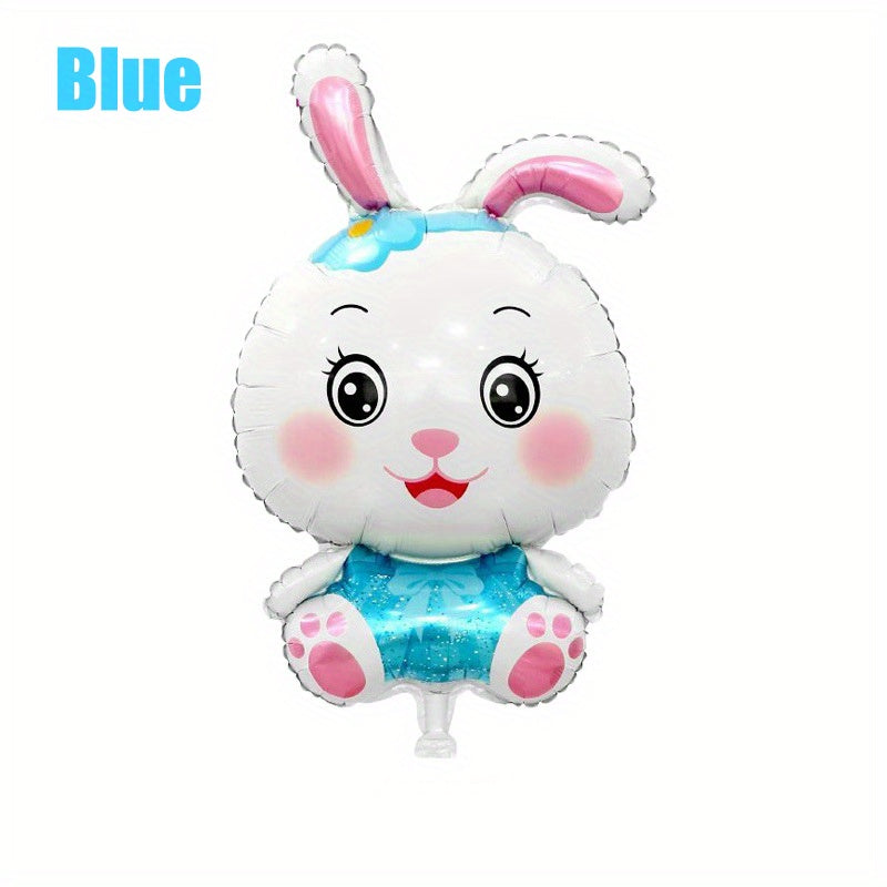 Rabbit Toys Balloon Red Purple Easter Children's Party Decoration