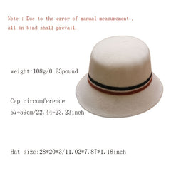 Woolen Round Top Bucket Hat for Her