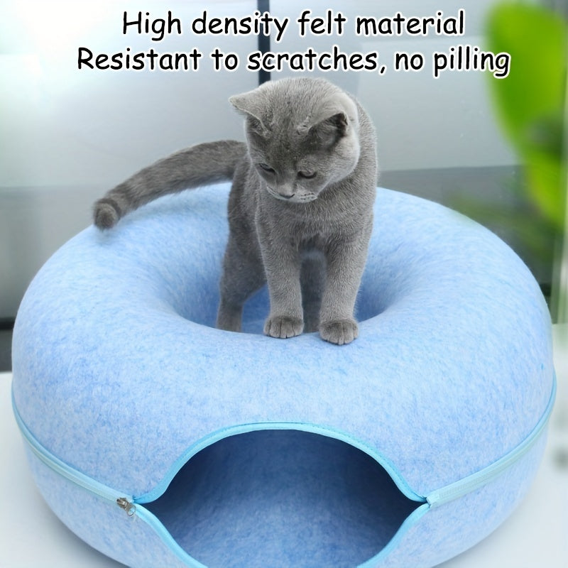 Interactive Cat Tunnel Bed Lightweight & Scratch Resistant Cat Nest