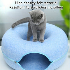 Interactive Cat Tunnel Bed Lightweight & Scratch Resistant Cat Nest