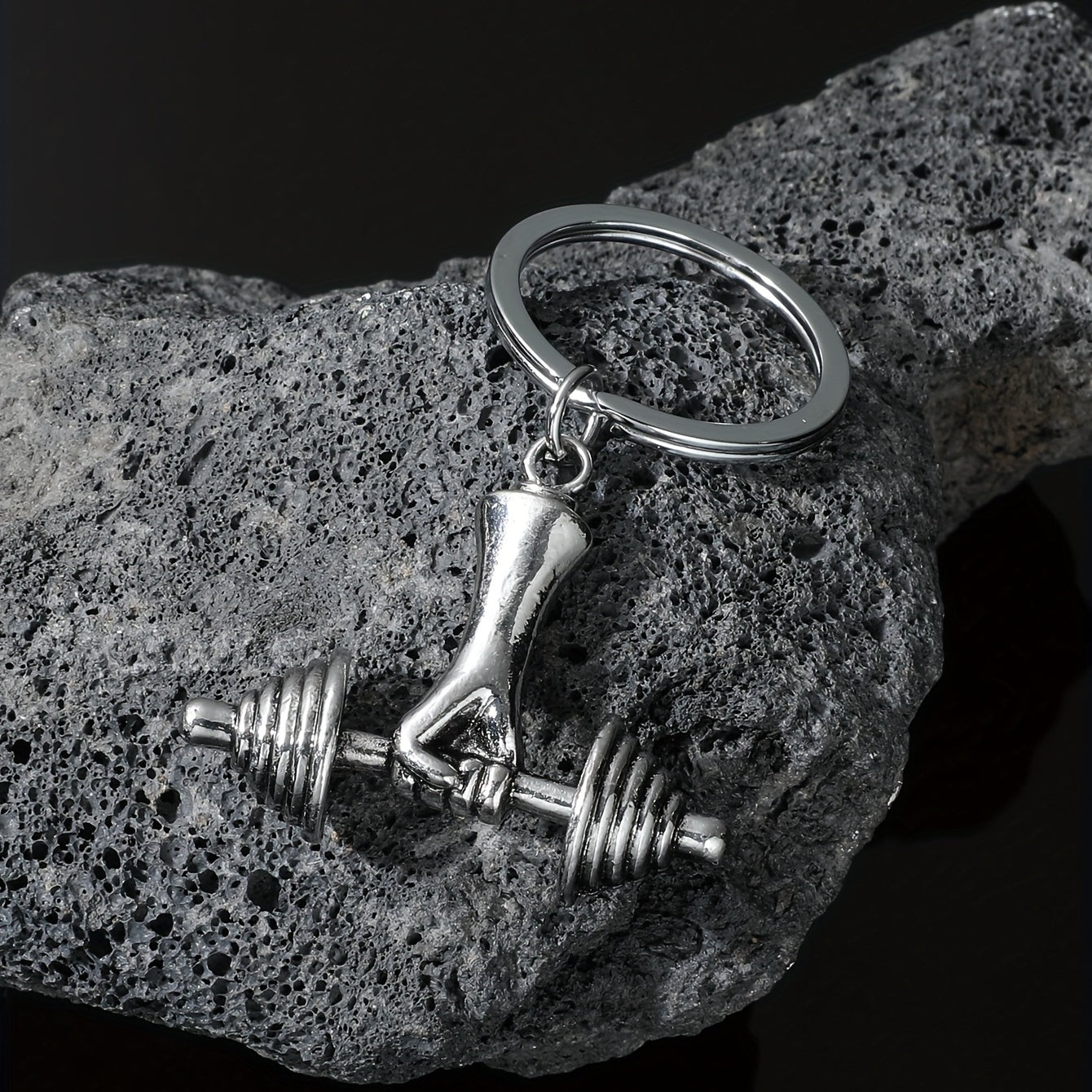 Alloy Power Arm Lifting Key Chain - Small Gift For Kids