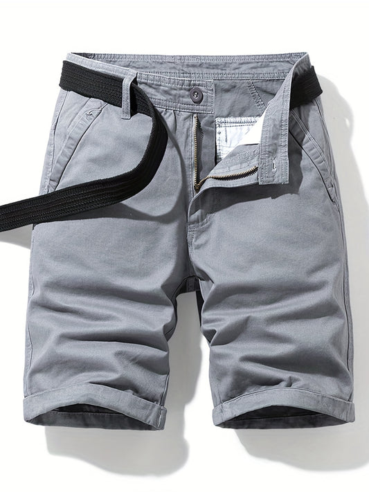 Men's Casual Cotton Cargo Shorts for Summer Outdoor Activities