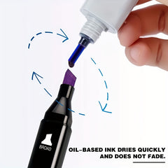 Non Toxic Double-Tip Art Pens, 128 Colors with Case