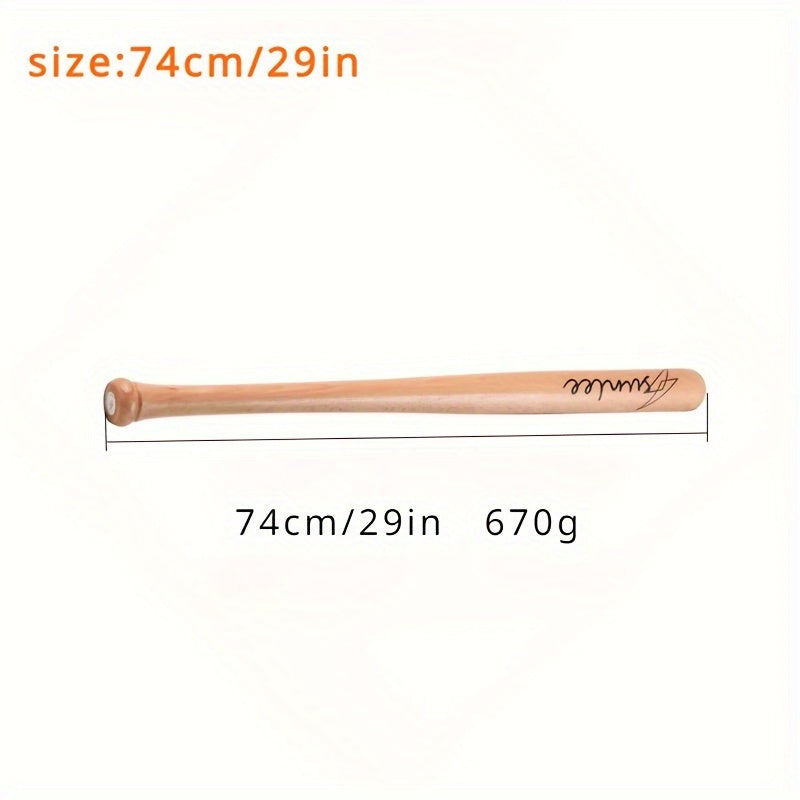 Wooden Baseball Bat Solid Baseball Stick Practice Sport Training