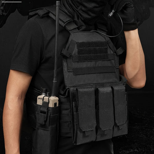 Tactical Camo Plate Carrier Vest for Camping