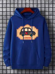 'London' Print Hoodie Hoodies For Men Men s Casual Pullover Hooded Sweatshirt