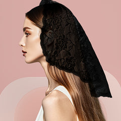 Baroque Bridal Lace Shawl & Wedding Veil Short Wrap Hand Wash