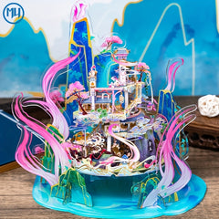 3D Metal Puzzle DIY Model: Magical Fairytale Palace