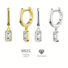 Golden Plated Sterling Silver Drop Dangle Earrings for Women