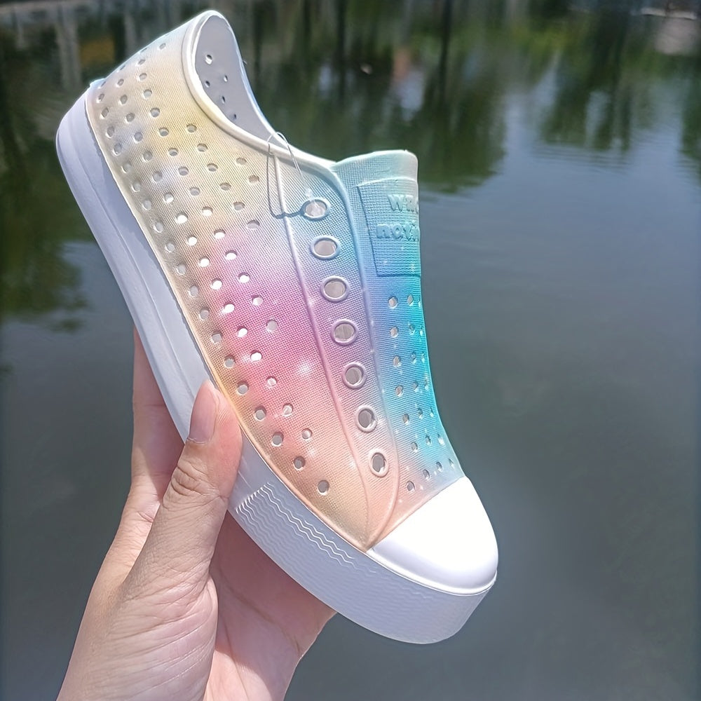 Women's Hollow Out Clogs Slip On Shoes Lightweight Garden Shoes