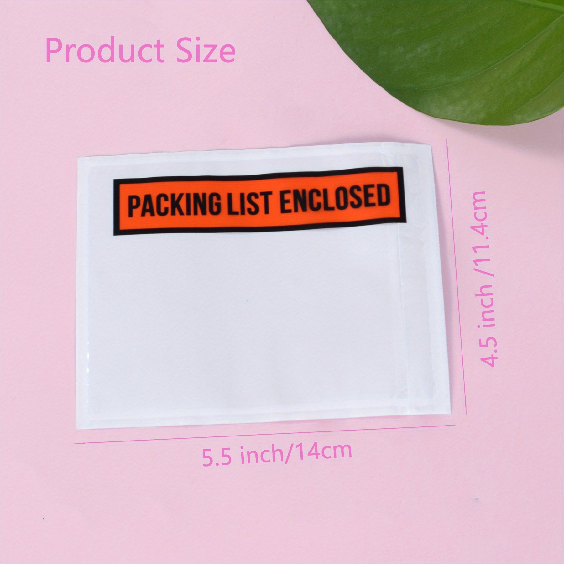 100pcs Packing List Envelopes - Self-Adhesive Clear Packing Slip Envelopes