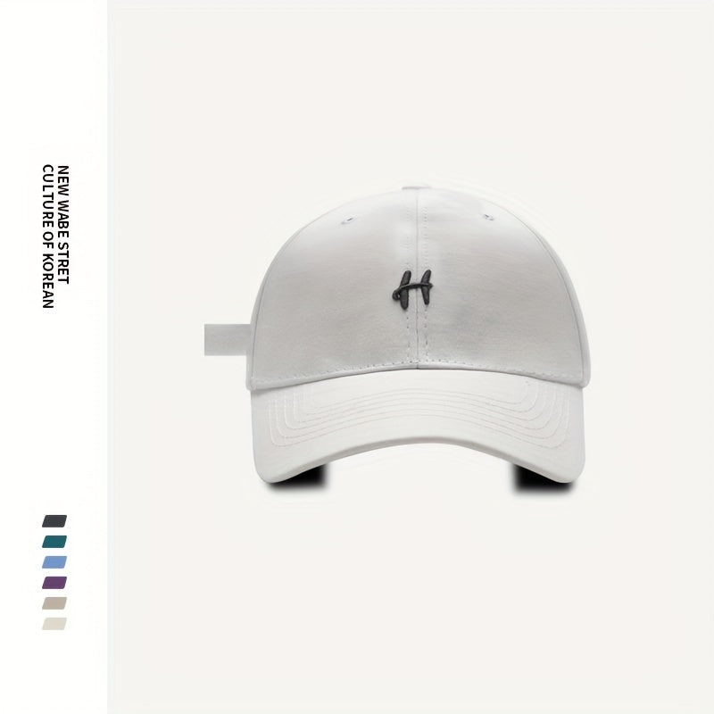 Embroidery Cotton Baseball Cap Solid Casual Couple Dad Hats Unisex