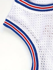 Men's Retro Basketball Jersey Embroidered Sleeveless Sports Uniform