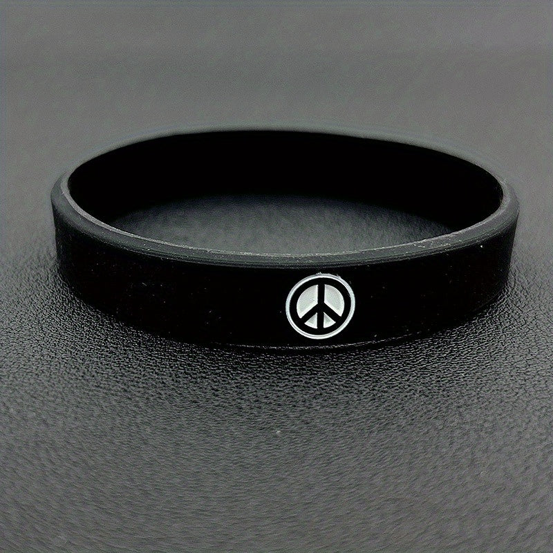 World Peace Silicone Bracelet Sporty Rubber Wristband