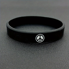 World Peace Silicone Bracelet Sporty Rubber Wristband