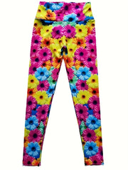 Floral Print High Waist Yoga Leggings