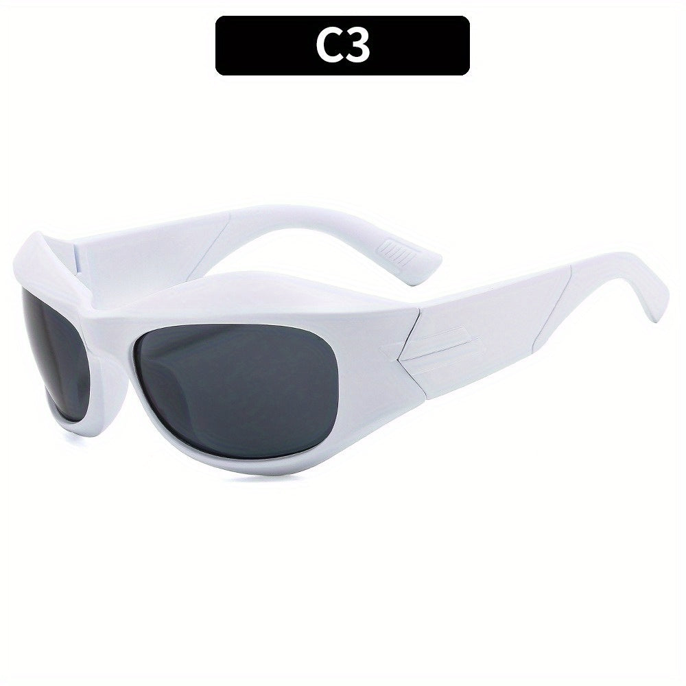 Y2K Wrap Around Sunglasses for Women Men UV400