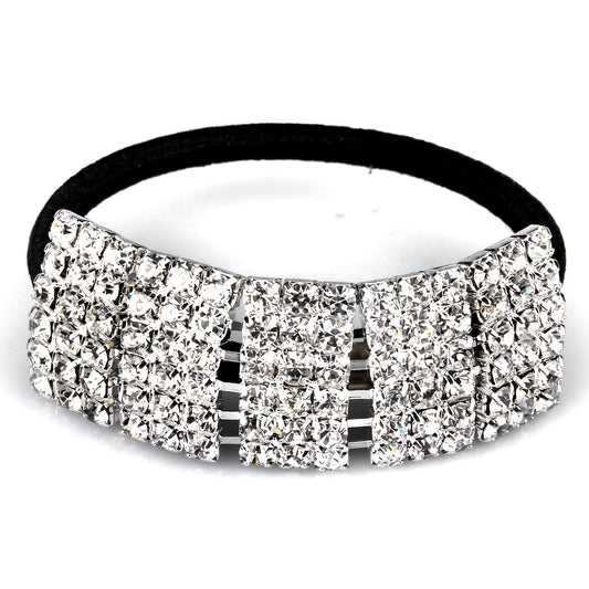 Rhinestone Hair Tie Ponytail Holder Rubber Band Accessories