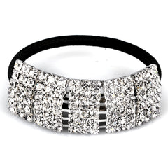 Rhinestone Hair Tie Ponytail Holder Rubber Band Accessories