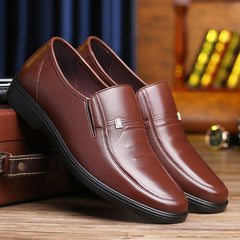 LAORENTOU Men's Leather Slip On Oxford Shoes