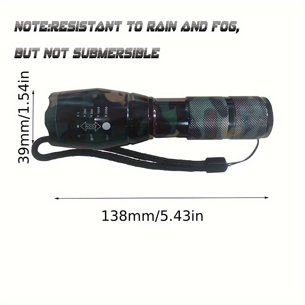 Adjustable Focus Flashlight for Outdoor Activities